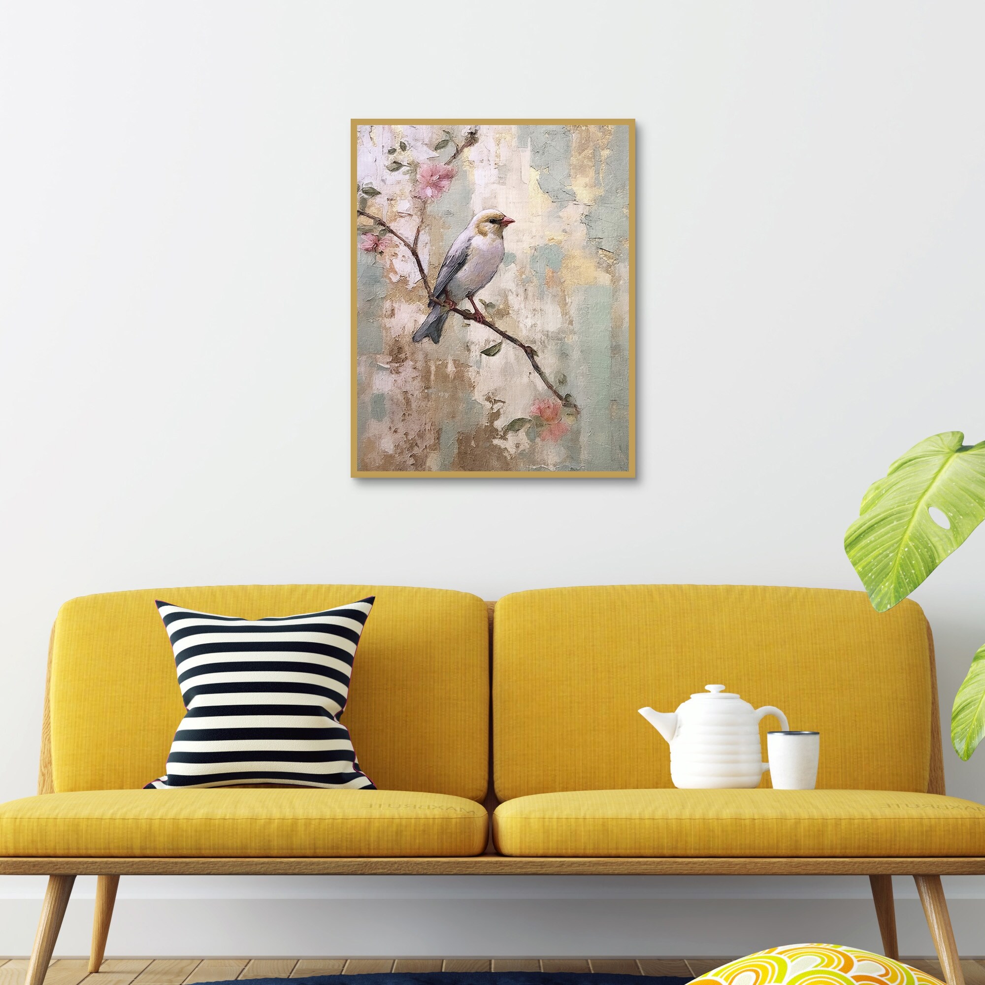 Masterpiece Art Gallery | Cherry Blossom Bird 6 by Riley B - Color